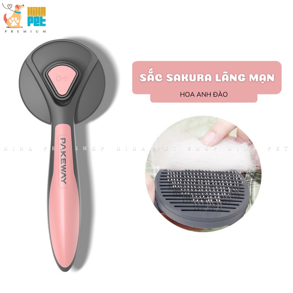 Lược Chải Lông Rối Cho Chó Mèo Có Nút Ấn Tự Động Chất Liệu Thép Không Gỉ Giá Rẻ.