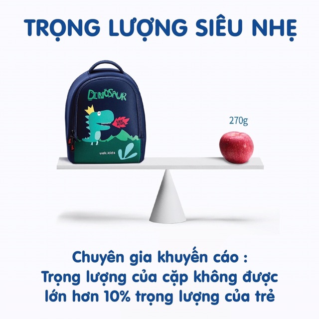 [Mã 267FMCGSALE giảm 8% đơn 500K] BALO UEK CHÍNH HÃNG MẪU GIÁO