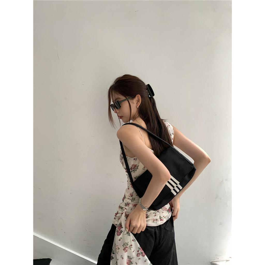 【JMWOMEN】Áo Hai Dây Họa Tiết Hoa Phong Cách Retro Hàn Quốc Tinh Tế Dễ Thương