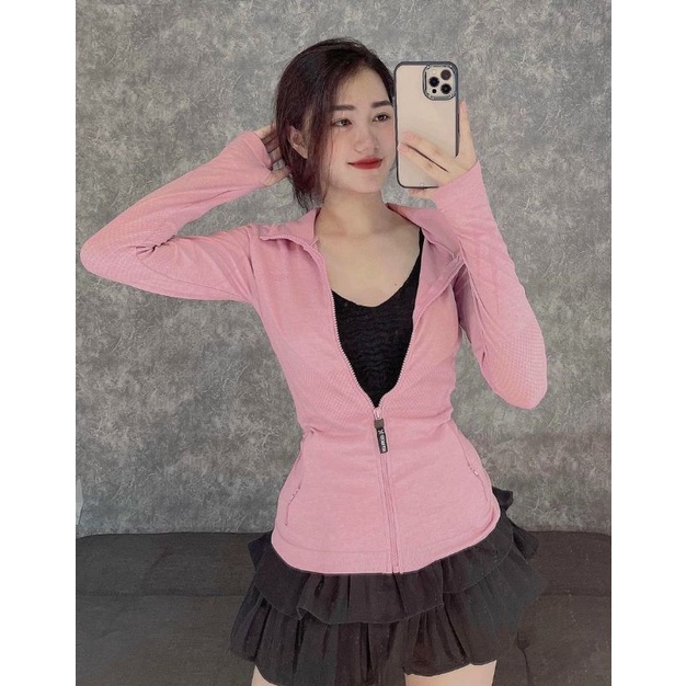 [Size M, L, XL]. Áo Khoác Thể Thao Nữ Ôm Body Mẫu Mới Hàng Cao Cấp Mẫu Mới Năm 2022 [VISO] [14]
