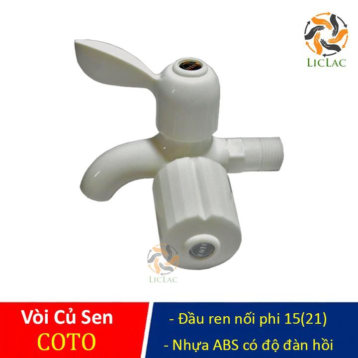 Vòi Củ Sen Nhựa Lạnh Cao Cấp COTO - Vòi Củ Sen Giá Rẻ, Tiện Lợi, Mẫu Mã Đẹp, Nhựa Siêu Bền