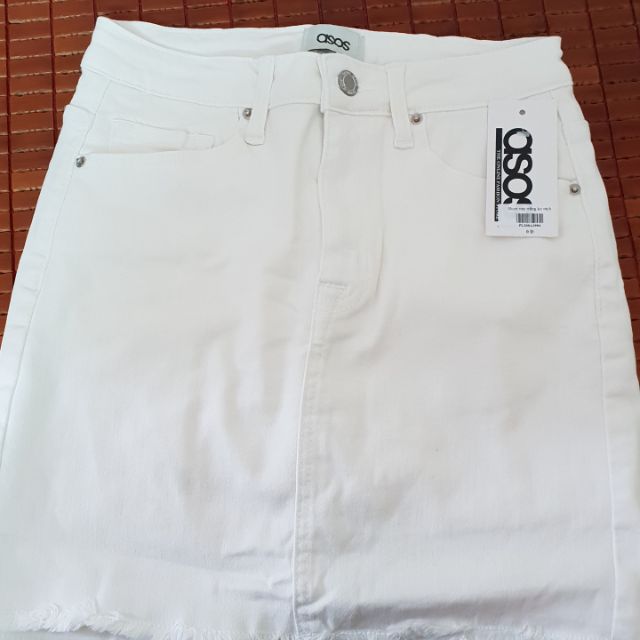 Chân váy Asos trắng L