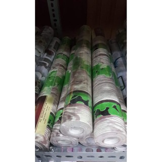giấy dán tường gỗ xen cỏ