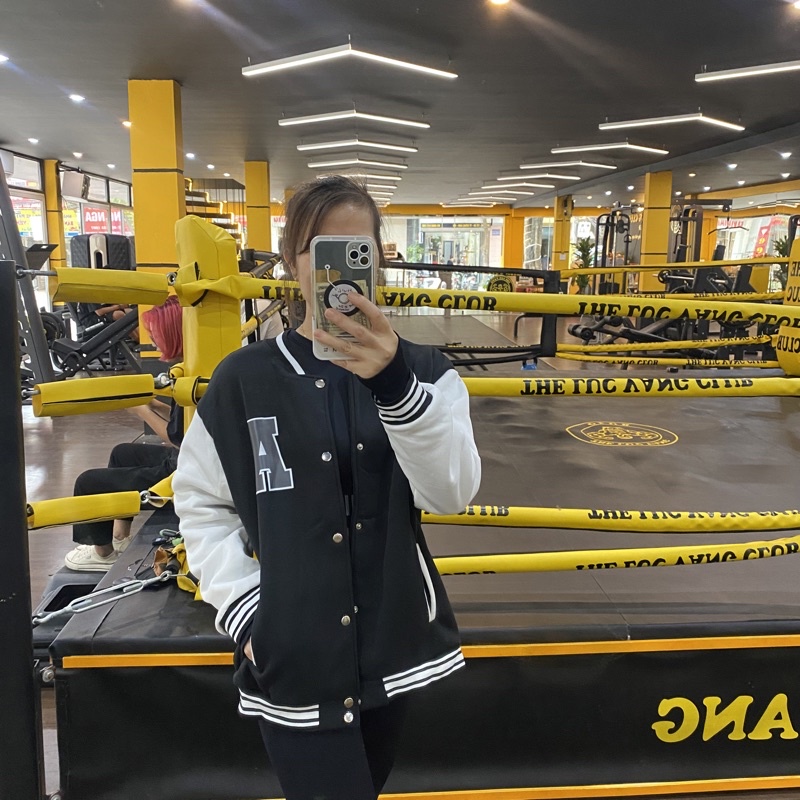 [HTSHOP]-Áo khoác mùa đông unisex đồng phục bóng chày xu hướng 2022