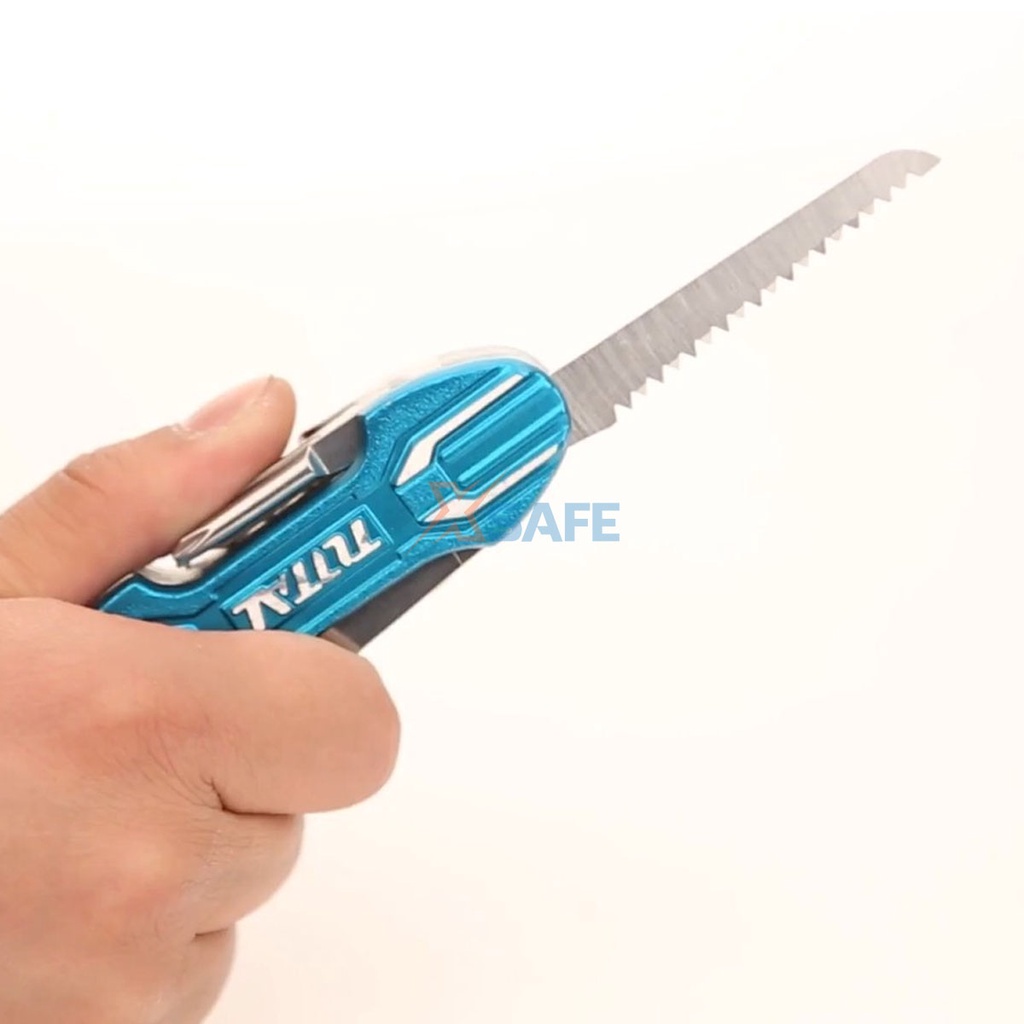 Bộ dao đa năng bỏ túi 15 trong 1 TOTAL THMFK0156 Dao sinh tồn cắt gọt khui nước ngọt cưa gỗ dũa móng tay vặn ốc  [XSAFE]