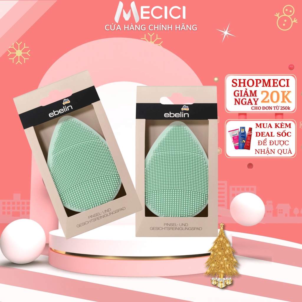 Miếng rửa mặt Ebelin Massage Pad - Chính hãng Đức Shop Mecici