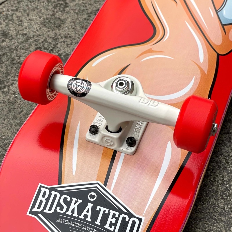 Ván Trượt Skateboard BDSKATECO RIDE THESE LINES BUTT CUSTOM COMPLETE 8.0