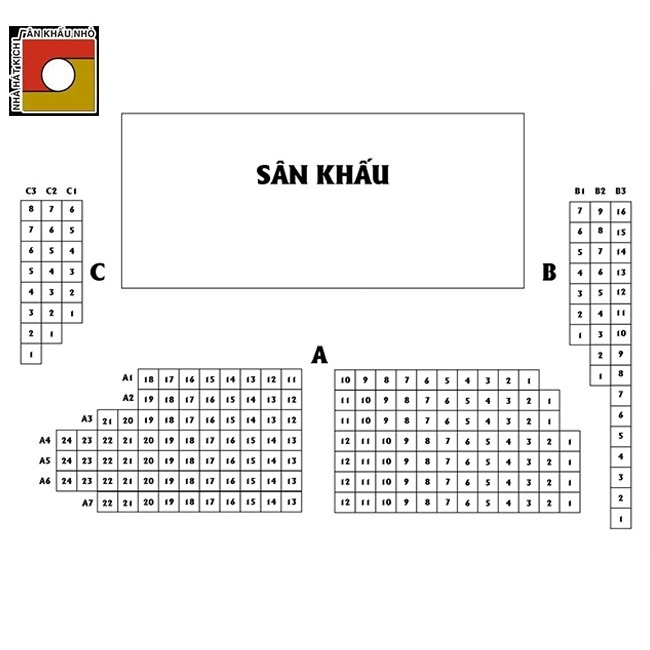 03 Vé xem kịch tại Sân khấu nhỏ 5B Võ Văn Tần - Áp dụng tất cả các ngày kể cả Lễ và Tết