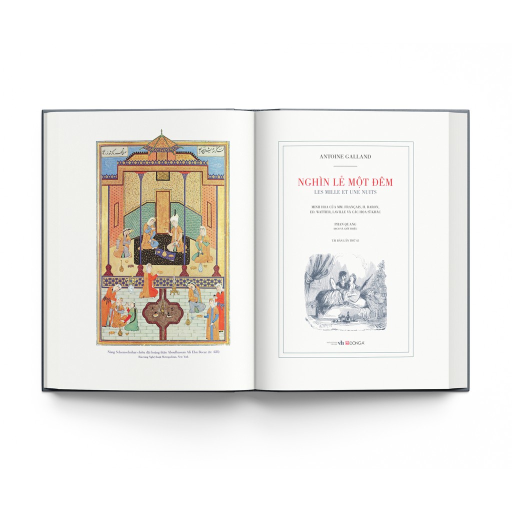 Sách - Nghìn Lẻ Một Đêm - Tác giả:Antoine Galland (Tái Bản 2021) Tặng Kèm 2 Poscard +1  Bookmark
