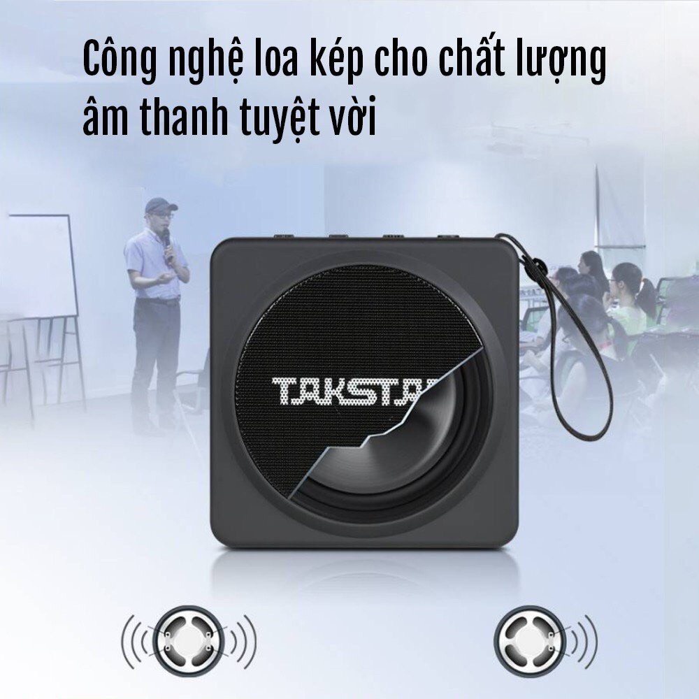 Máy Trợ Giảng Takstar E261w Loại Không Dây Cầm Tay Sóng UHF Hỗ Trợ Kết Nối 50 Tần Số Khác Nhau Chính Hãng.