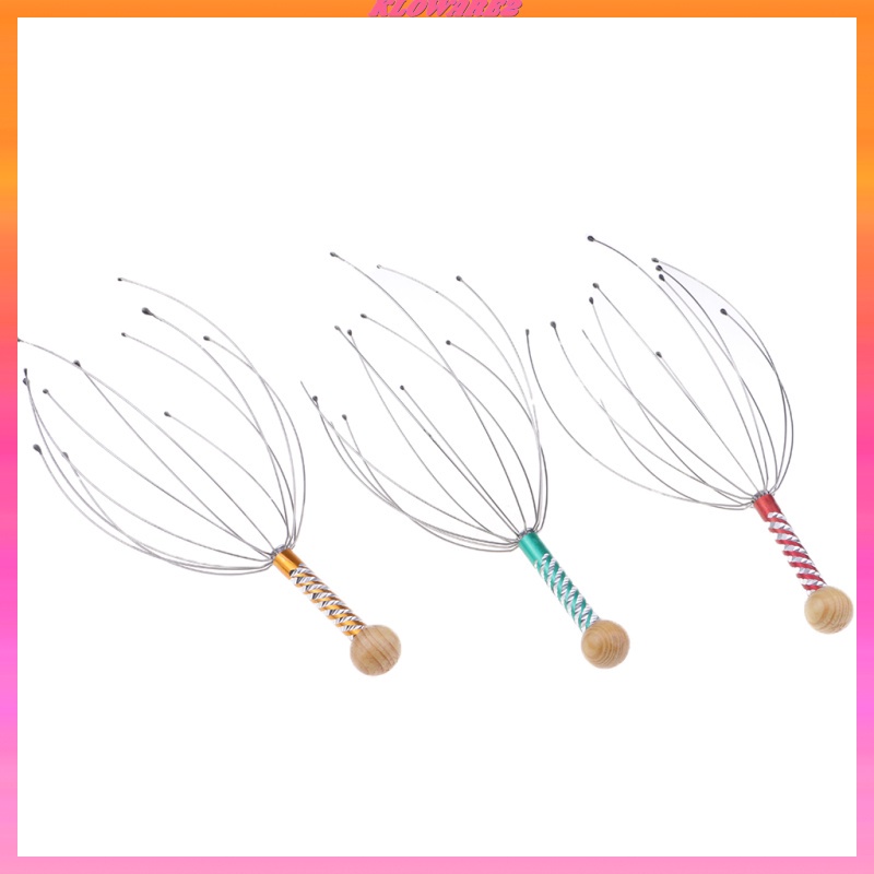 Dụng cụ mát xa da đầu cầm tay giảm căng thẳng thiết kế hình bạch tuộc độc đáo tiện dụng