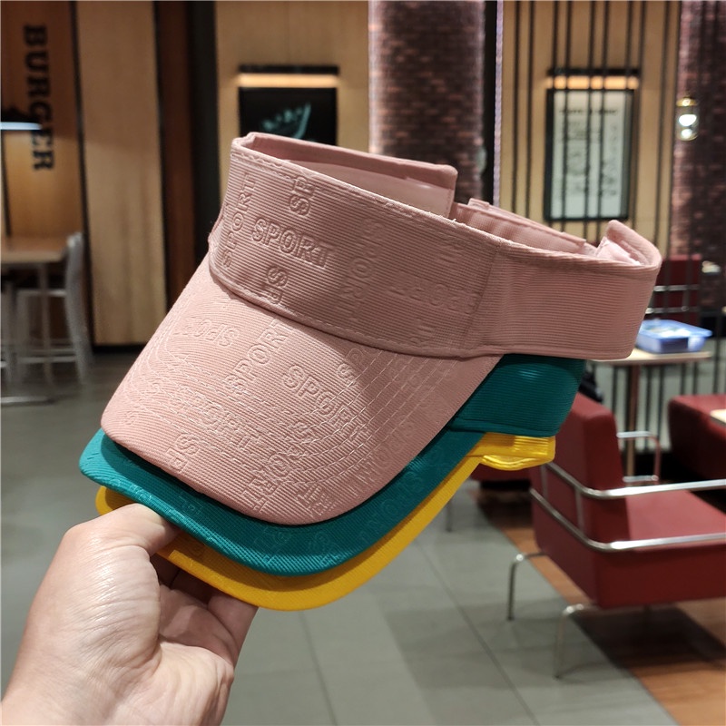 Mũ lưỡi trai hở chóp in chữ cái 3D phong cách thể thao năng động dành cho nam và nữ