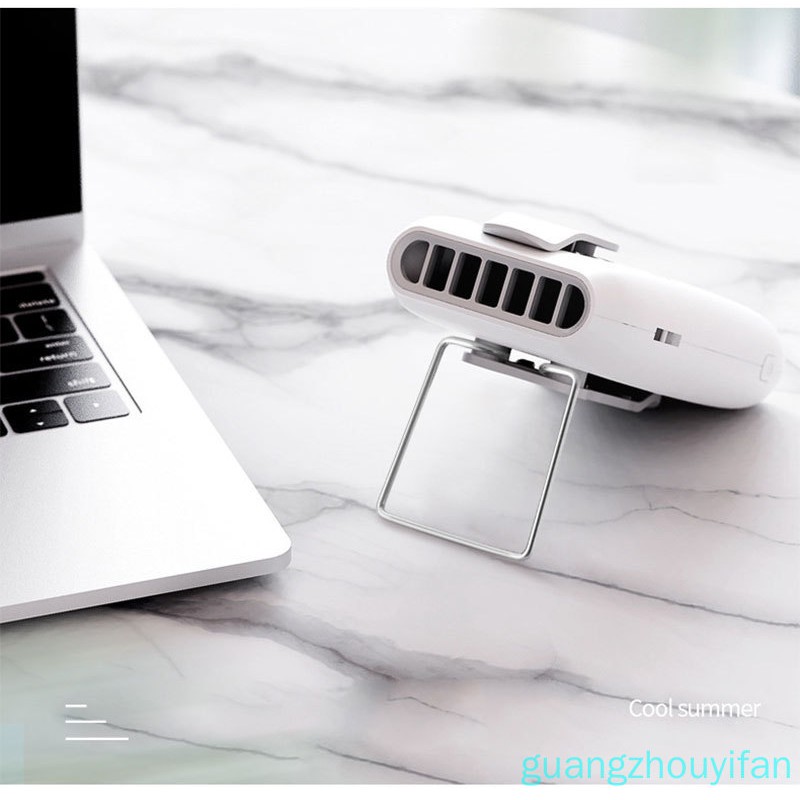 Quạt Mini Cầm Tay / Để Bàn Có Cổng Sạc Usb Phong Cách Retro