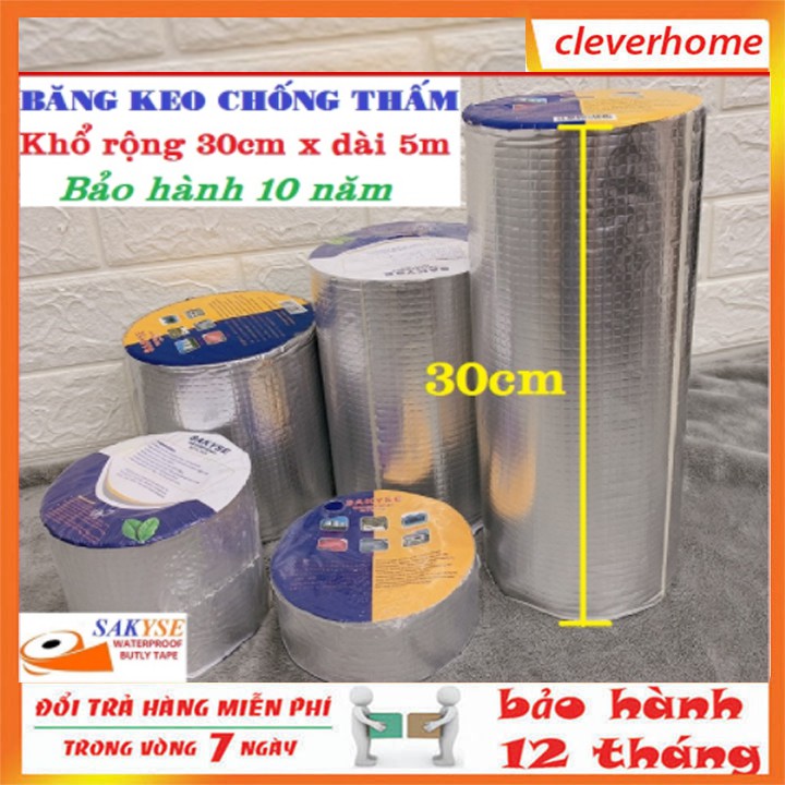 (Khổ Siêu Rộng 30cm) BĂNG KEO CHỐNG THẤM-CHỐNG DỘT MÁI TÔN ĐA NĂNG- SIÊU BỀN-SIÊU DÍNH -CHÍNH HÃNG SAKYSE-NHẬT BẢN