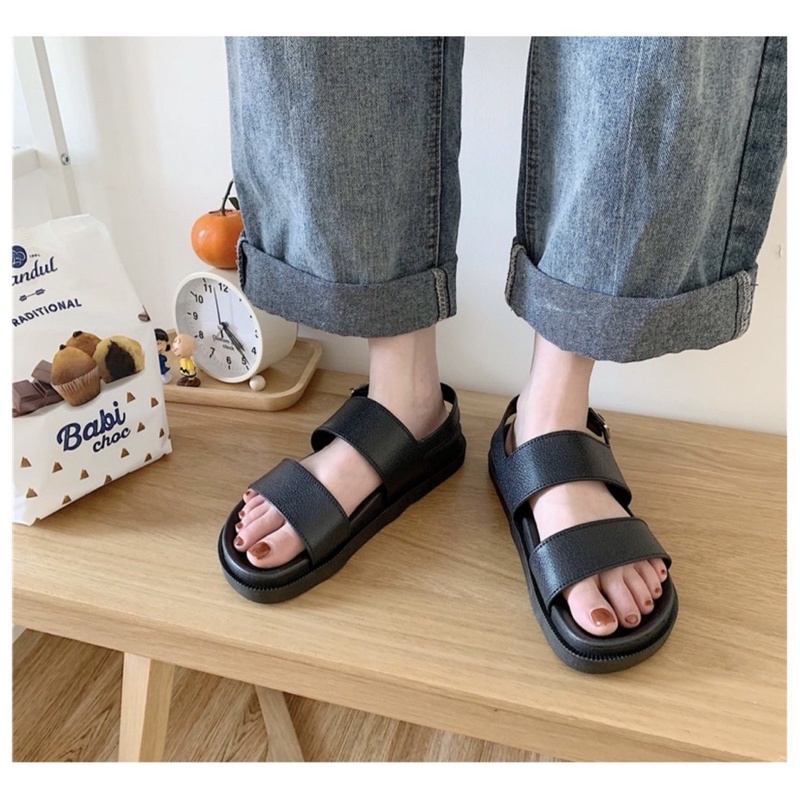 T116, Xăng đan Ulzzangg nhựa dẻo êm ái thoáng mát