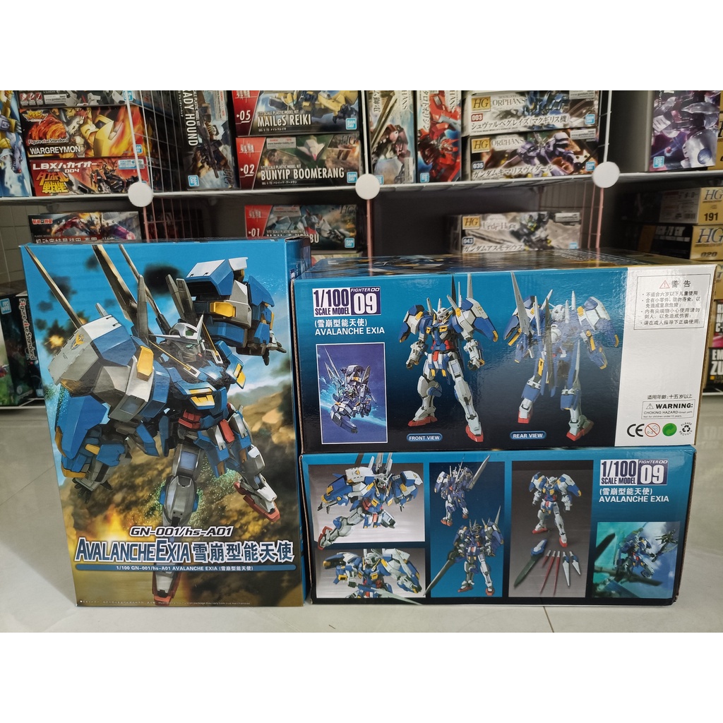 Gundam 09 GN-001/hs-A01 Avalanche Exia 1/100 Fighter 00 TV Mô hình nhựa lắp ráp