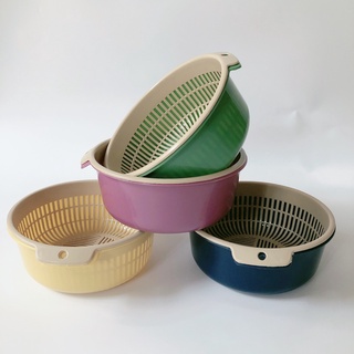 Set 2 cái rổ nhựa kèm chậu