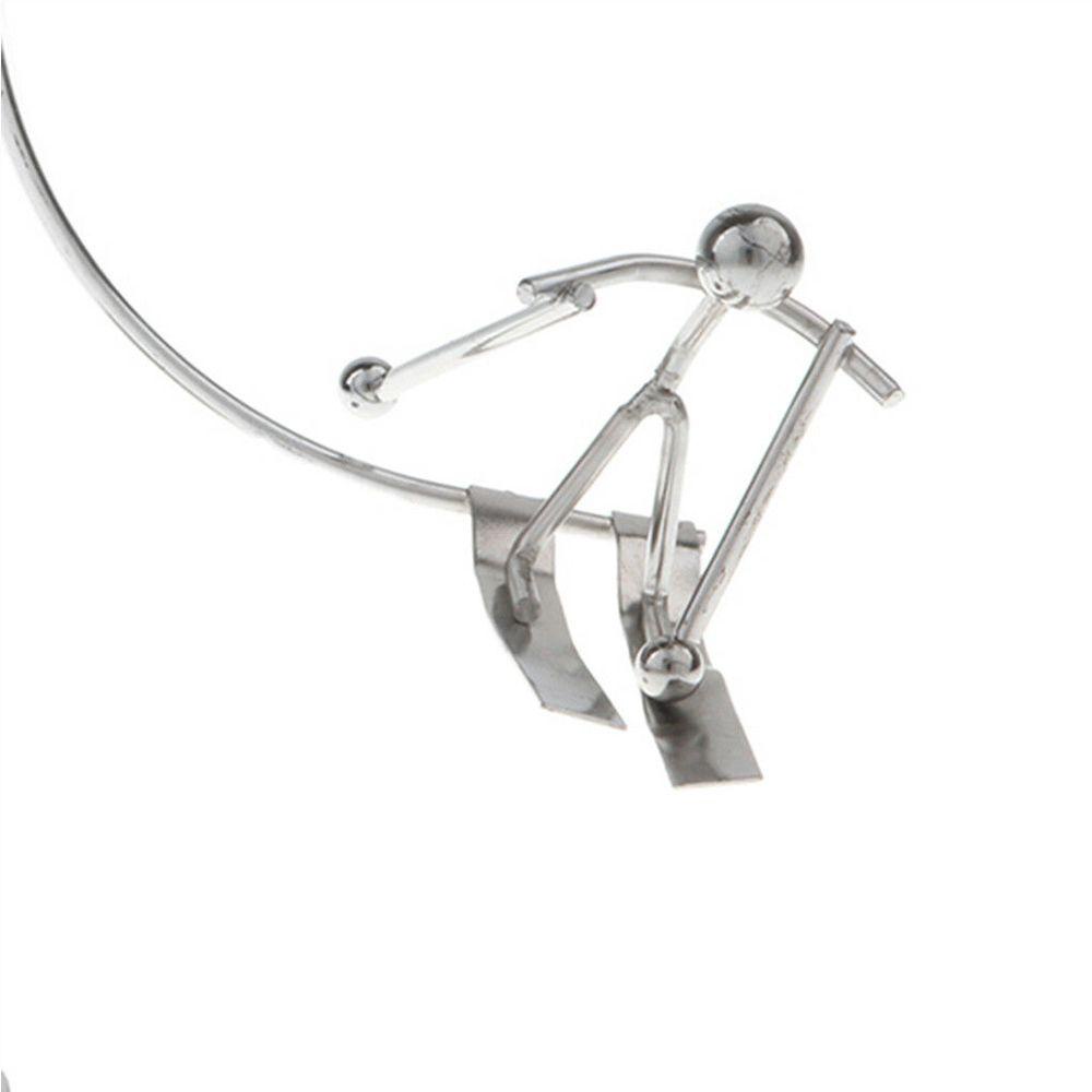 LAKAMIER Đồ Chơi Lật Đật Bằng Kim Loại Trang Trí Bàn