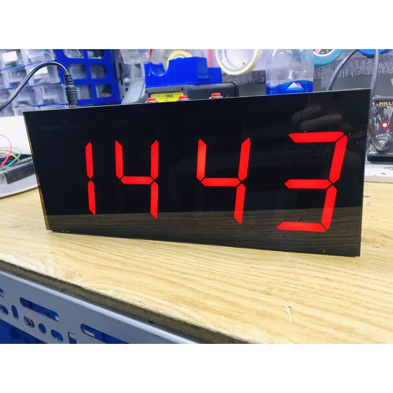 Đồng hồ led 4 số thời gian thực