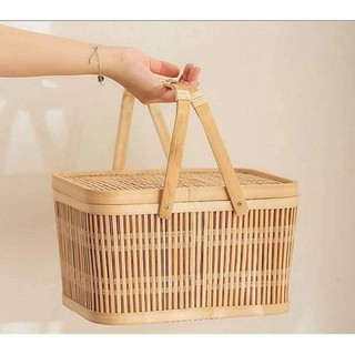 Làn tre hộp tre giỏ tre đi dã ngoại