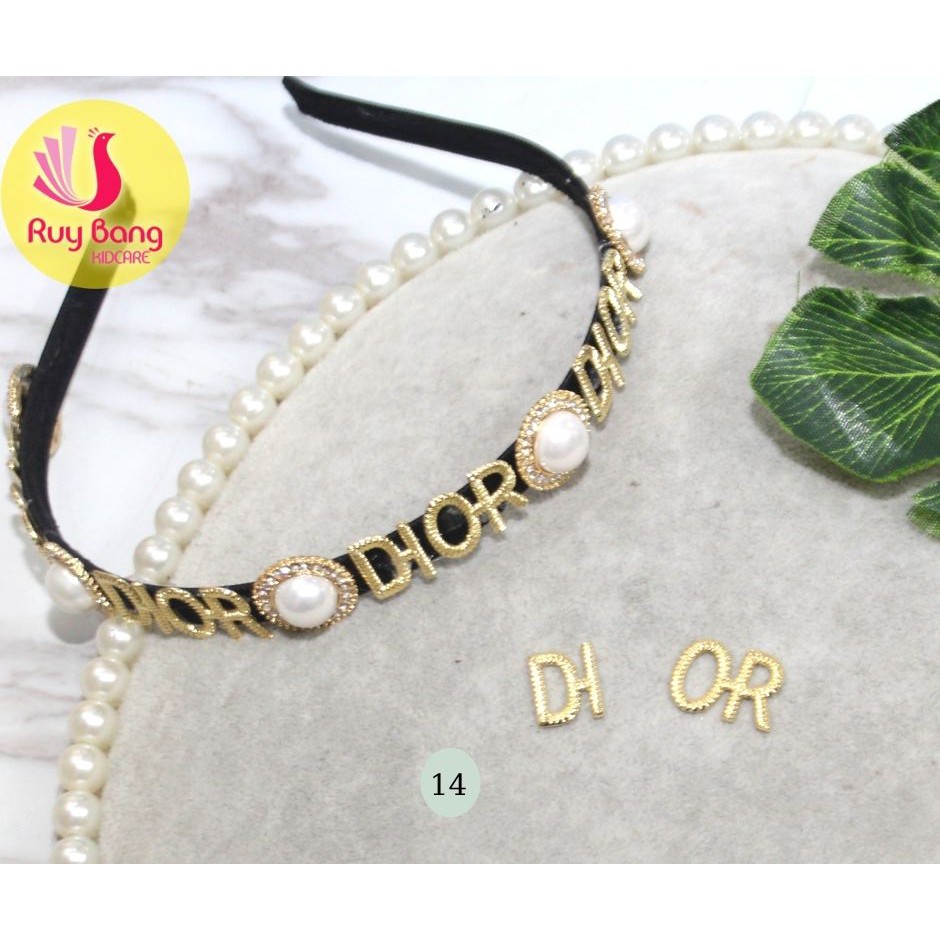Phụ kiện charm mạ kim đính đá nguyên liệu dùng gắn bờm/cài đính đá, dây buộc tóc phong cách Hàn Quốc - link 3