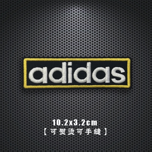 ADIDAS Miếng Dán Trang Trí Quần Áo Đi Học Bằng Vải Thêu Họa Tiết Cỏ Ba Lá Thời Trang