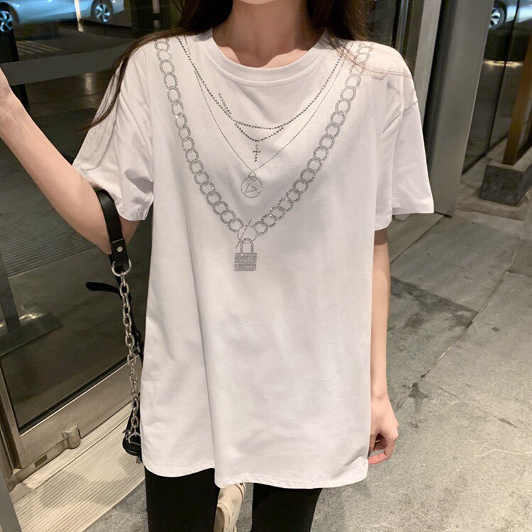 [ Có video + ảnh thật ] Áo thun nữ, áo phông đính đá chất thun mát co dãn  tốt / from dấu quần/ Kho buôn thu hà | BigBuy360 - bigbuy360.vn