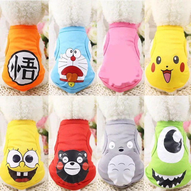 Áo sát nách cho chó mèo , Sỉ random mẫu