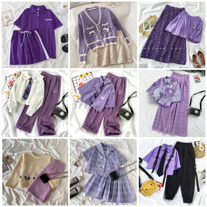Các set đồ tông màu tím II (giá bán tách lẻ ở từng ảnh)