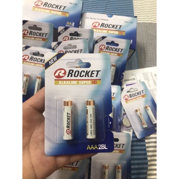 AAA Alkaline , Alkaline super HD- Pin ROCKET HD 1,5V Siêu Bền - Hàng Chính Hãng