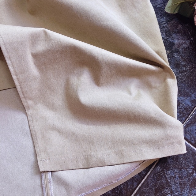 Chân váy nữ kaki co dãn xẻ tà kèm belt | BigBuy360 - bigbuy360.vn