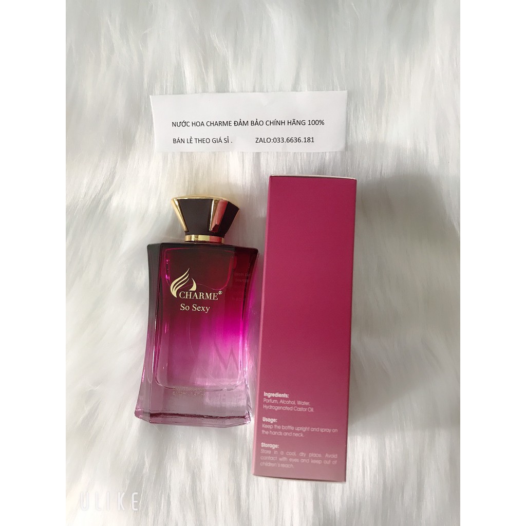 [chính hãng 100%] nước hoa C.H.A.R.M.E SO SEXY 100ML (đền tiền gấp đôi nếu hàng không đúng )