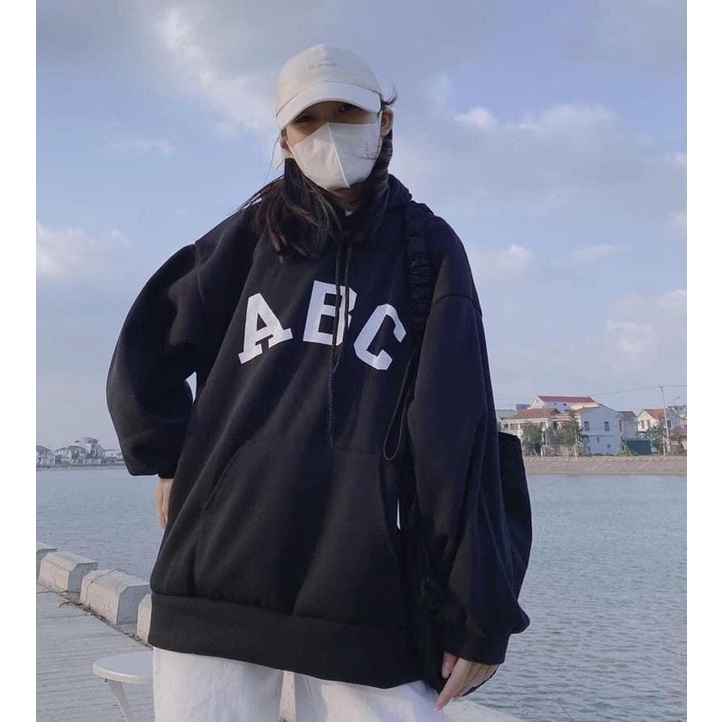 Áo nỉ hoodie ABC 2 lớp dày dặn nỉ bông tàu (annstore_ảnh thật)