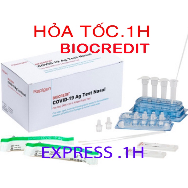 Test nhanh covid 19, kit test covid Biocredid Hàn Quốc.