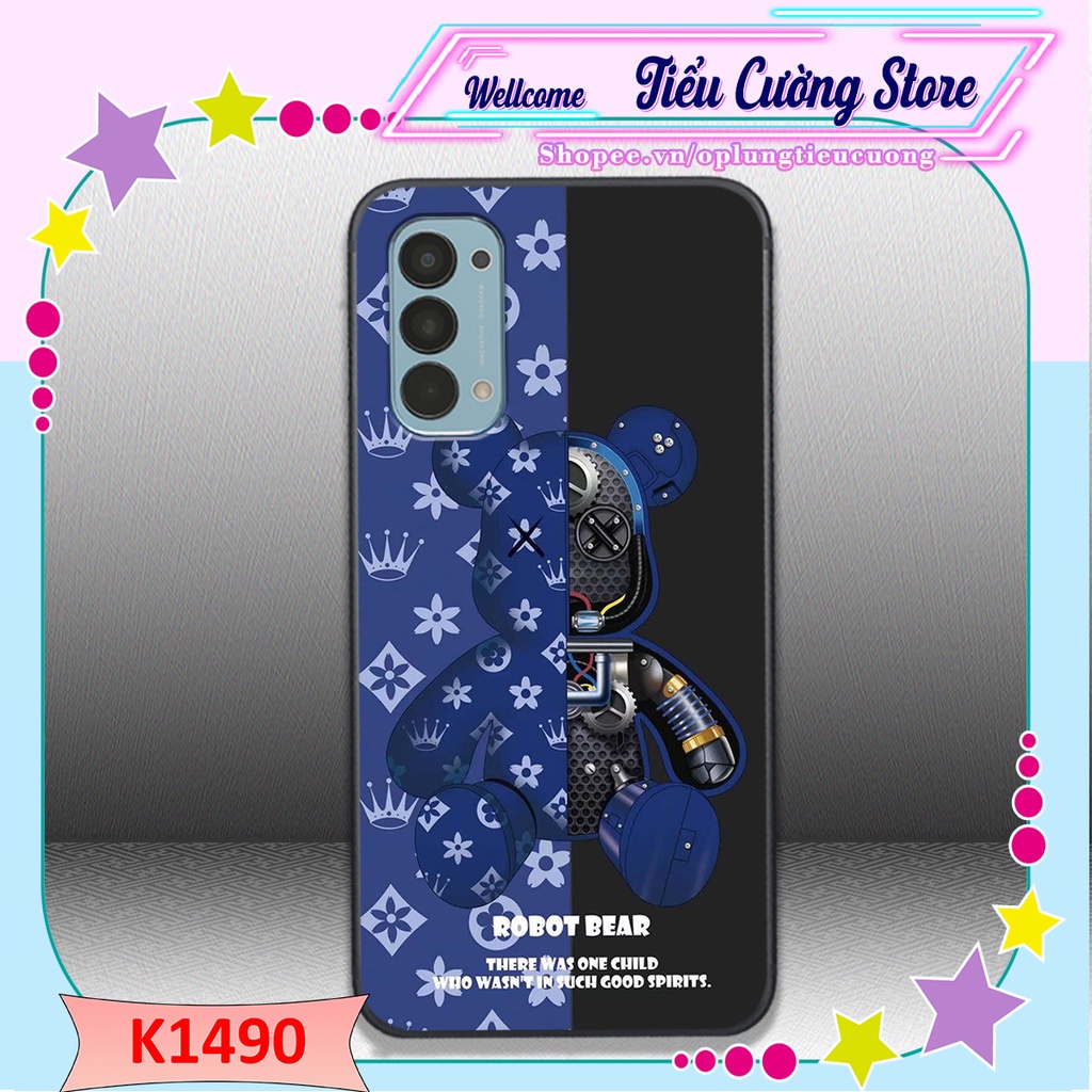 Ốp lưng Oppo RENO 2-2F-2Z, RENO 3, RENO 4-4 PRO, RENO 5, RENO 6-6Z 5G hình gấu Brick