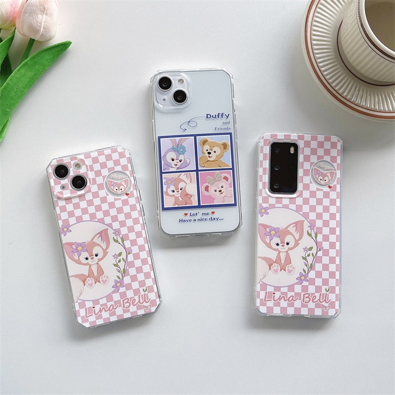 Ốp Điện Thoại TPU Mềm Trong Suốt Chống Sốc In Hình Gấu/Thỏ Dễ Thương Cho iPhone 13 12 11 Pro Max SE X XS Max XR 8 7 Plus