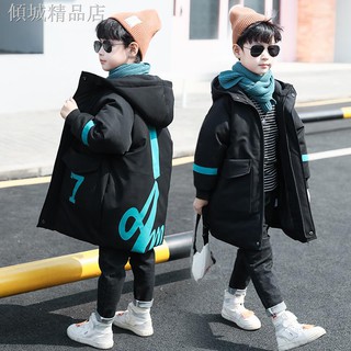 Áo khoác phao phao dày dáng dài thời trang cho bé trai