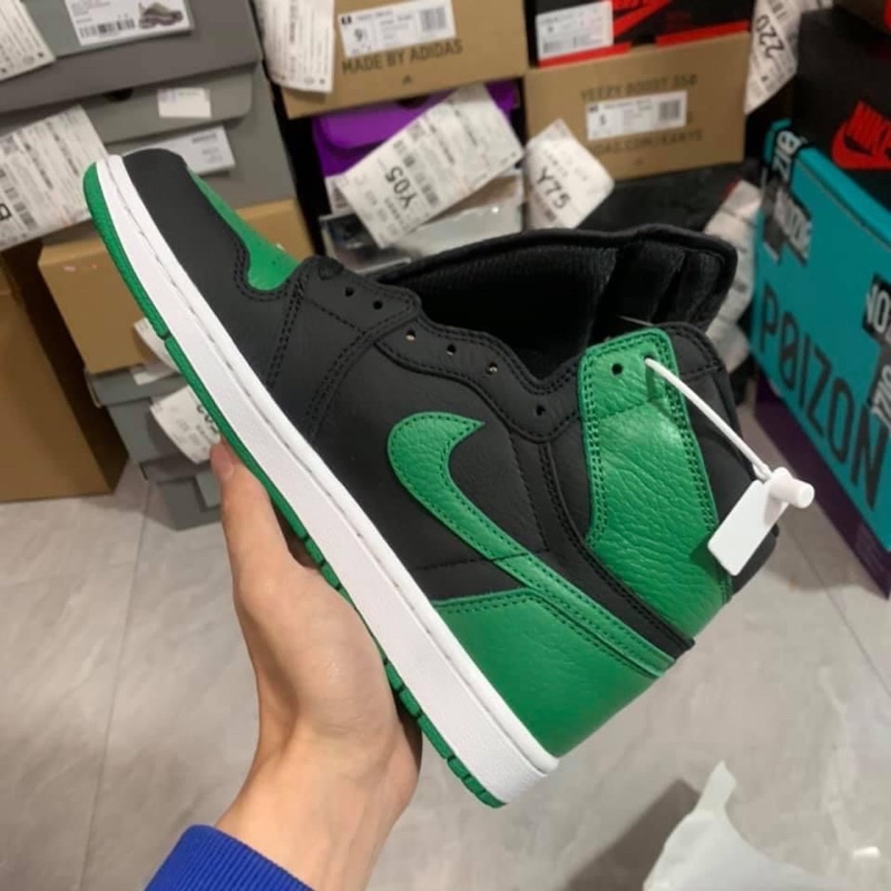 Giày Air Jordan 1 High Green màu xanh đen | Bản Cao cấp