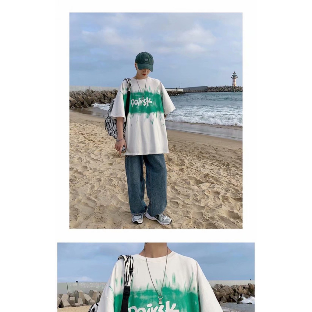 Áo Thun Tay Ngắn Dáng Rộng Phong Cách Hàn Quốc Thời Trang Cho Nam Size M-5XL