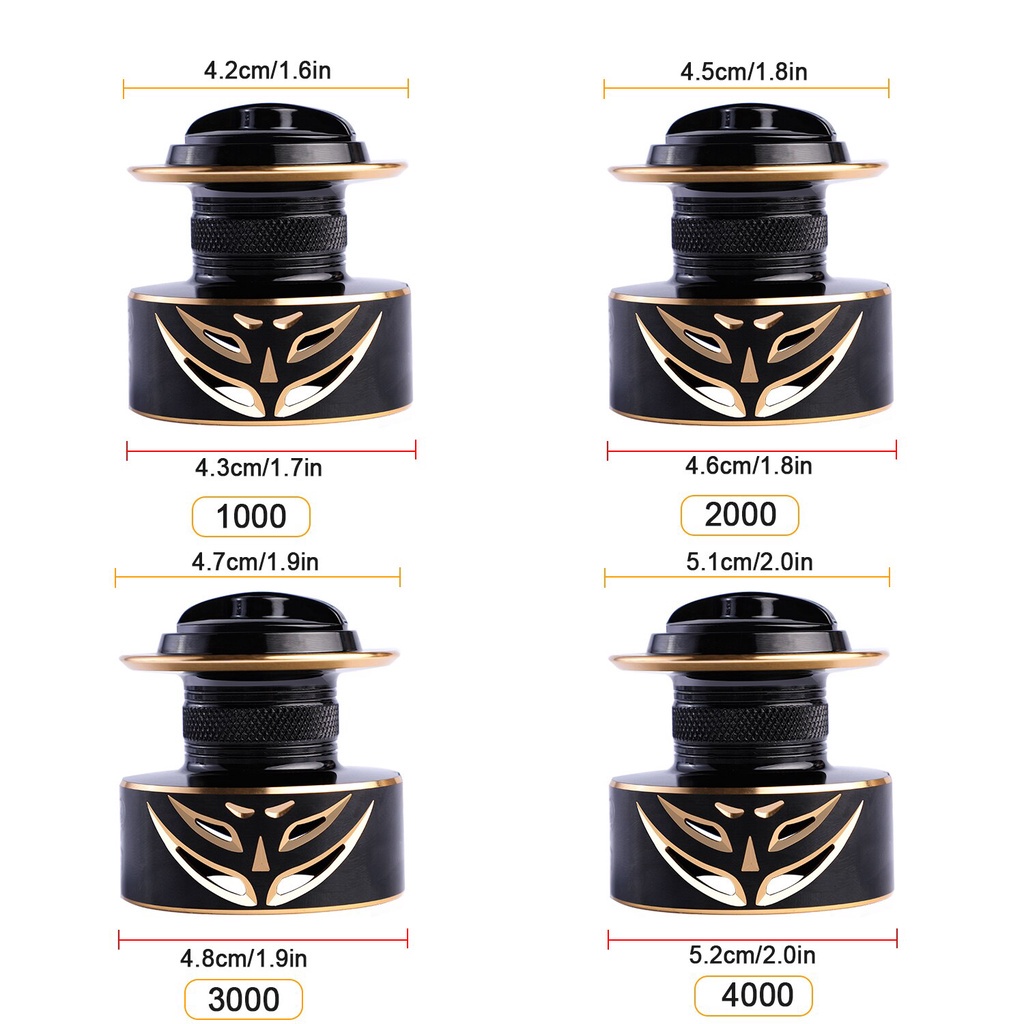 Máy câu cá Sougayilang 1000-4000 5.2:1 thiết kế cuộn câu tốc độ cao mượt mà 12 + 1BB chất liệu kim loại kéo tối đa 12kg