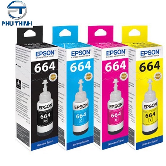 Bộ mực máy in Epson L121/ L310 / L1300 - 4 CHAI