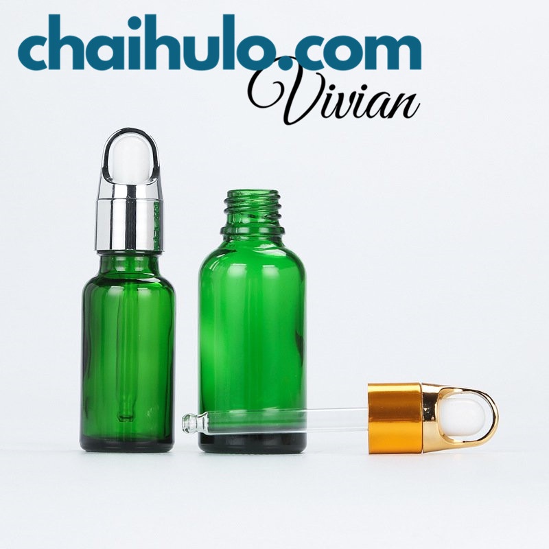 50ML Lọ Chiết Mỹ Phẩm Lọ Chiết Serum Mini Chai Lọ Thủy Tinh Đựng Tinh Dầu Nắp Bóp Quai Xách Nhỏ Giọt