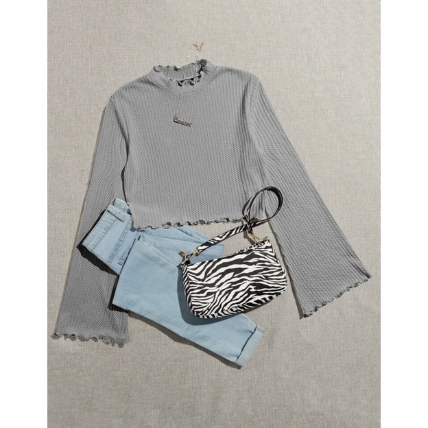 Vexios - ZEC Áo Sơ Mi crop Top Tay Dài / Áo Sơ Mi crop Top Màu Trơn Phong Cách Hàn Quốc Cho Nữ / Áo Sơ Mi Nam / Áo Sơ Mi Giản Dị Áo Sơ Mi Nữ Phong Cách Hàn Quốc