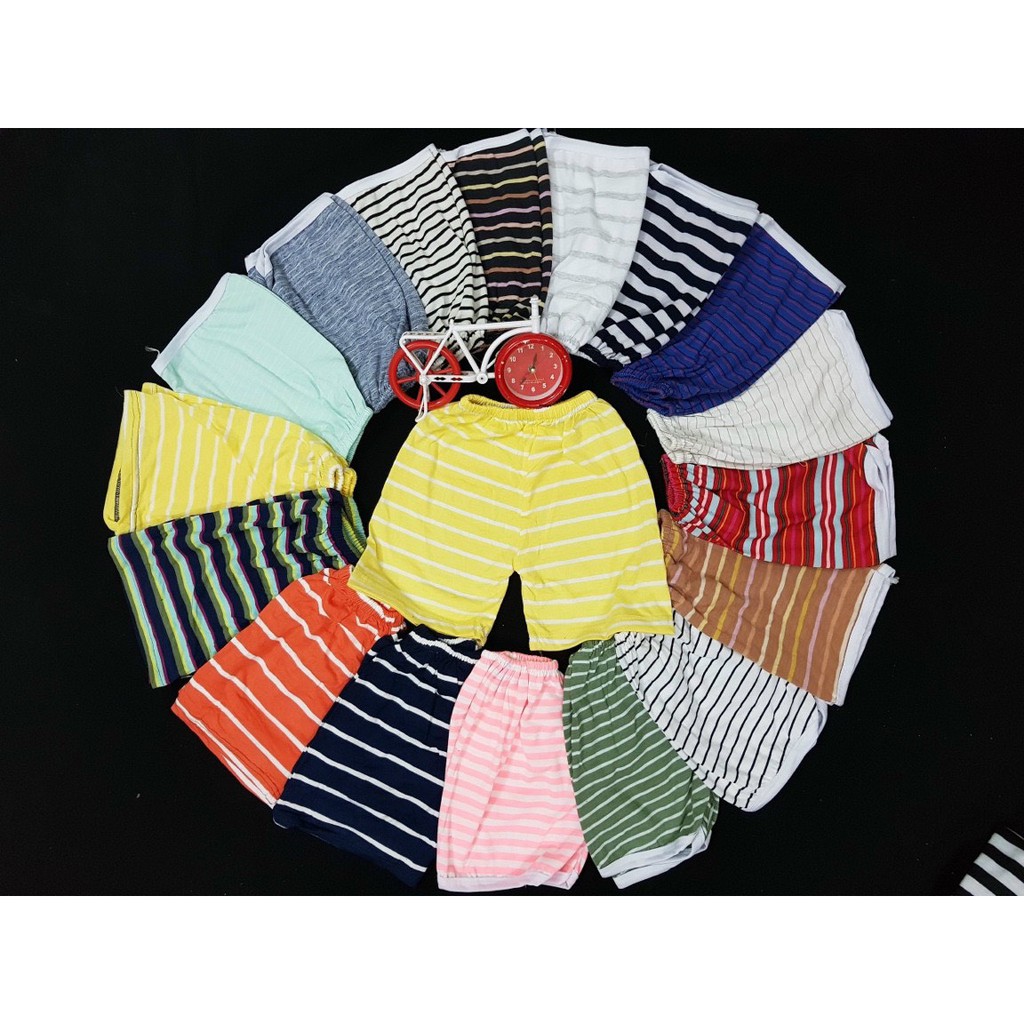 Quần đùi cho bé trai và bé gái 6-16kg chất liệu cotton mát mịn