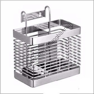 Ống cắm đũa hai ngăn inox cao cấp