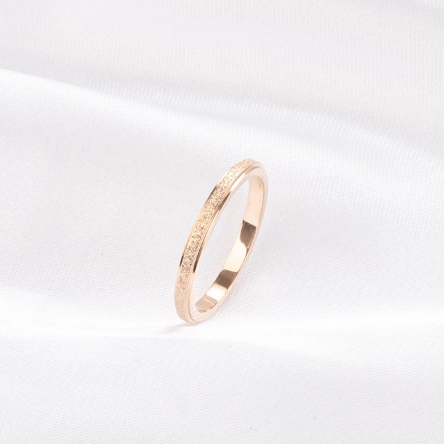 Nhẫn cặp đôi CDE Milgrain Rose Gold Ring CDE8003RG &amp; CDE8004RG