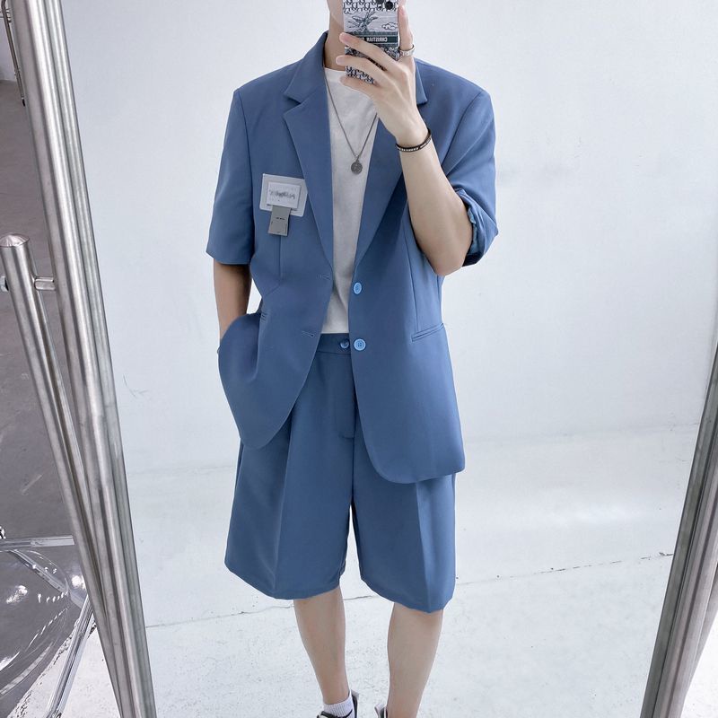Bộ Đồ Vest Dáng Rộng Vải Mỏng Thời Trang Mùa Hè Cho Nam 2 Kiểu Cỡ M-2Xl