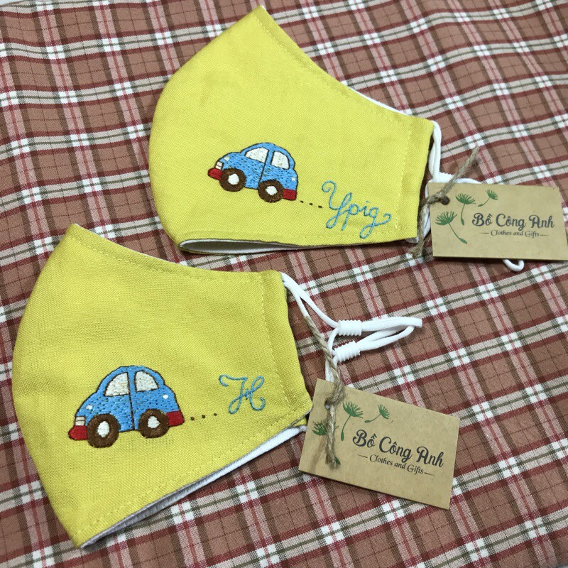 Set khẩu trang thêu mẹ và bé | BigBuy360 - bigbuy360.vn