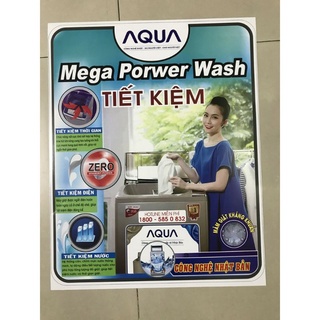 combo 5 tem máy giặt Aqua
