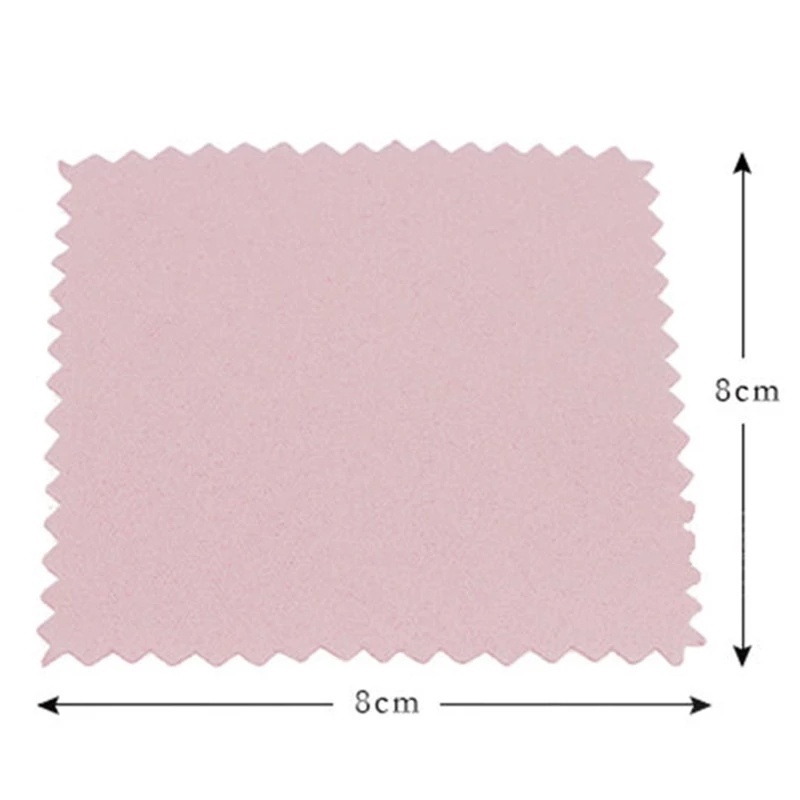 Bộ 10 Khăn Lau Đánh Bóng Trang Sức Màu Bạc / Vàng 8x8cm Tiện Dụng